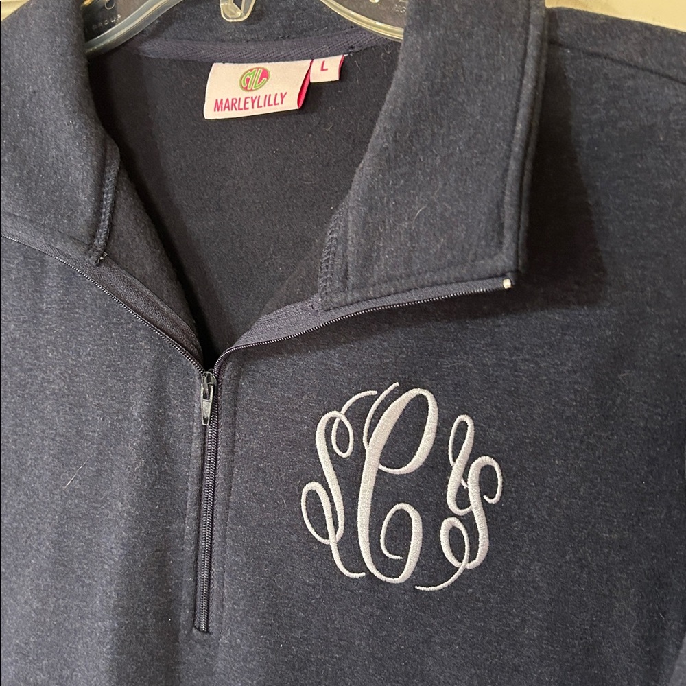 Quarter-Zip Pullover with Monogram - Picture 2 of 7